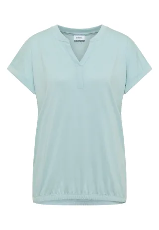 CECIL - Kurzarm Shirt im Tunika-Look crystal mint - Gr. - XXL