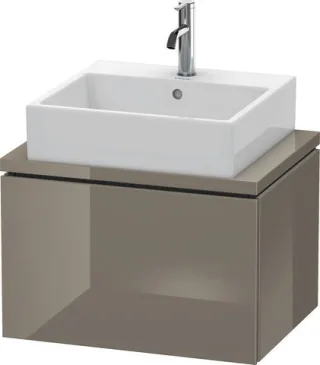 Duravit L-Cube Konsolenwaschtischunterbau wandhängend Flanell Grau Hochglanz 620x477x400 mm - LC5800 LC580008989