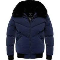 Amaci&Sons Winterjacke AUGUSTA Winterjacke Herren Gefütterte Dicke Winter Jacke für Männer mit Kragen