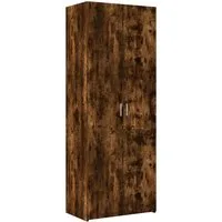vidaXL Highboard Highboard Räuchereiche 70x42,5x185 cm Holzwerkstoff (1 St)