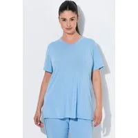 Ulla Popken T-Shirt Funktionsshirt antibakteriell V-Ausschnitt Halbarm