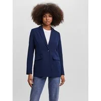 Vero Moda Longblazer VMZELDA LS LOOSE BLAZER NOOS lässige Form, 1-Knopf Verschluss