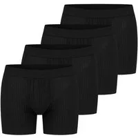 Schiesser Retro Boxer 4er Pack Cotton Essentials Authentic (Spar-Set, 4-St) Retro Short / Pant - Baumwolle - mit Eingriff