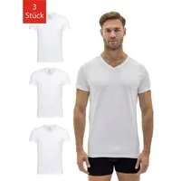 Barrio 13 T-Shirt Herren Tshirt aus Stretch Baumwolle mit V-Ausschnitt (Packung, Set, Spar-Pack, Spar-Packung, 3-tlg., 3er-Pack) Basic Slim Fit - Unterziehshirt Unterhemd