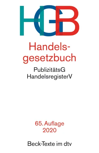 Handelsgesetzbuch HGB: mit Einführungsgesetz Publizitätsgesetz und Handelsregisterordnung (Beck-Texte im dtv)