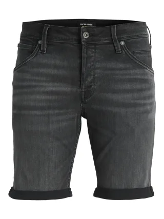 JACK&JONES - JJIRICK JJFOX SHORTS 50SPS CB 344 SN black denim - Gr. - S