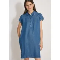 CECIL Jeanskleid Knielanges Sommer-Kleid im Denim-Look