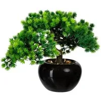 Kunstbonsai Bonsai Lärche Bonsai Lärche, Creativ green, Höhe 26 cm, im Keramiktopf