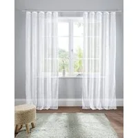OTTO home Gardine Adele (1 St), Kräuselband, transparent, Voile, transparent, mit floraler Stickerei, Voile
