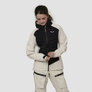 SALEWA - Sella 3L Powertex Hybrid Jacke Damen - Beige (Gr.34)