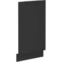 Küchen-Preisbombe Frontblende für vollintegrierten Geschirrspüler 45 cm Küche SIENA Schwarz (Frontblende Geschirrspüler 45 cm vollintegriert, 1 St), Modern