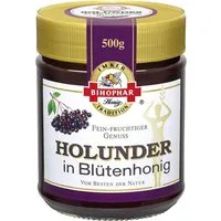 BIHOPHAR Honig, Bihophar Holunder in Blütenhonig fein fruchtiger Genuss 500g