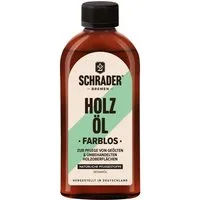 Schrader Holzöl Pflegeöl Farblos - 250ml, für geölten oder noch unbehandelten Holzoberflächen - Made in Germany