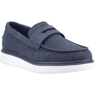 TOMS Navi TRVL LITE Havana Herren Mokassins aus Leder in Marineblau