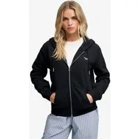 Superdry Kapuzensweatjacke SIGNATURE EMB ZIPHOOD Baumwollmischung, relaxed fit