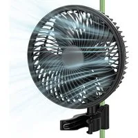 XERSEK Wandventilator Grow Ventilator mit Clip, EC-Motor, 10 Stufen via APP Umluftventilator, Luftzirkulation Klimakontrolle für Growzelte Gewächshaus Growbox Haus