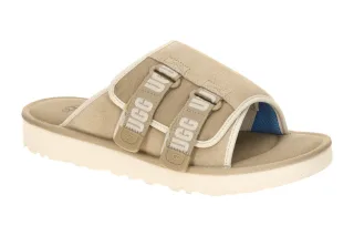 UGG 1142730 SSNT Herren Pantoletten Beige Sand/Santorini Klettverschluss Flex...