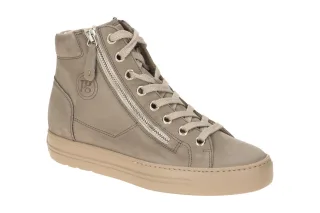 Paul Green Damen Stiefeletten 4024-26 taupe-grau Nubuk sportliche Sneaker Boots