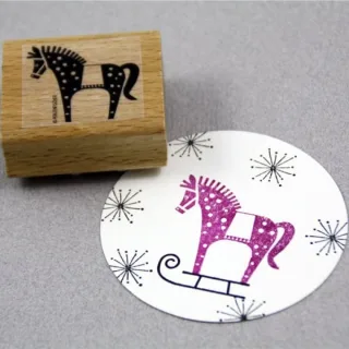 Perlenfischer Stempel Tiere: PFERD