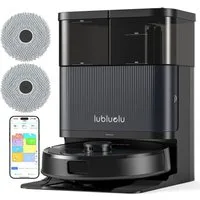 lubluelu Saugroboter mit Wischfunktion S1000, 75°C Moppwäsche 10.000Pa, 40 W, Multifunktions-Dockingstation, Selbstreinigungsfunktion, 3-Liter-Staubbeutel