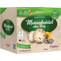 Fidelio Meisenknödel ohne Netz, für Wildvögel, 100 Stück im Karton, 8.3 kg, Hauptfutter für: Wildvogel, ganzjähriges Wildvogelfutter proteinreich / energiereich