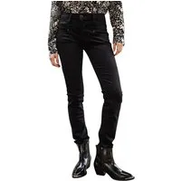 Freeman T. Porter High-waist-Jeans Alexa slim Super Stretch black stretch