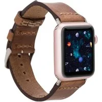 Burkley Smartwatch-Armband Exklusives Vintage Lederarmband, Handmade Stil 22