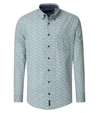 CASAMODA - Freizeithemd aqua bis petrol - Gr. - XL