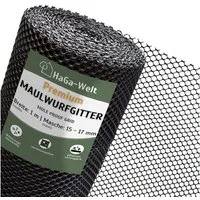 HaGa Maulwurfgitter HaGa Premium Maulwurfsperre 1 m Br., 15 mm Masche tierfreundliche, Maulwurfschutzgitter, UV-beständig, Maulwurfbekämpfung, Rasenschutz