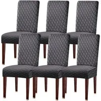Minicloss Sitzflächenhusse 2/4/6er Set Stretch Stuhlhussen für Esszimmerstühle, Abnehmbarer Waschbarer Stühle Schutz Dekoration Stuhlbezug
