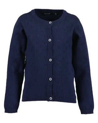 Blue Seven - kl Md Strickjacke, Rundhals blau - Gr. - 110