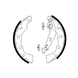 Bosch Bremsbacken hinten Mitsubishi Carisma Space
