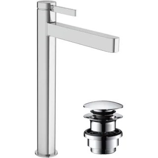 hansgrohe Finoris 260 Waschtischarmatur 76070000 für Waschschüsseln, Push-Open, chrom
