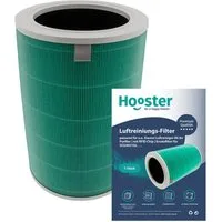 Hooster Luftfilter 1 Filter kompatibel mit Xiaomi Luftreiniger Mi Air Purifier, 3C, 3H, PRO sowie 2, 2C, 2H und 2S, mit RFID Chip