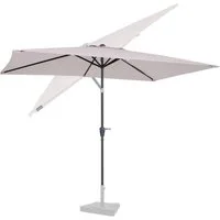 VONROC Sonnenschirm rechteckig, LxB: 300x200 cm, Set, Je nach Variante mit oder ohne Sockel, Rechteckiger Sonnenschirm für Terasse, Garten, Balkon & Gastro