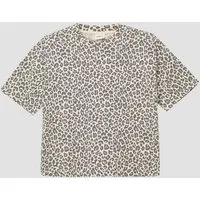 s.Oliver Kurzarmshirt T-Shirt T-Shirt im Boxy Fit mit Leo-Print
