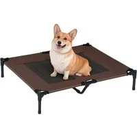 MC Star Hundebett Hundeliege Outdoor, Kühlendes Haustierliege für Groß Hunde, Schlafplatz mit robuster Metallrahmen, Atmungsaktivem Mesh