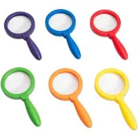 Betzold Handlupe Lupen, Regenbogenset, 6 Stück
