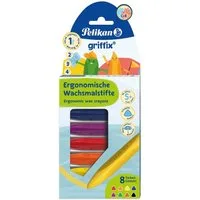 Pelikan Wachsmalstift Pelikan 700832 8 griffix® Wachsmalstifte farbsortiert(T)