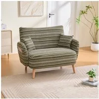 BlingBin 2-Sitzer Polstersofa mit Armlehne, Doppelsofa mit 2 Kissen, Sofa 1 Teile, Zweisitzer-Sofa, modernes Sofa, für Schlafzimmer, Zimmer, Wohnungen