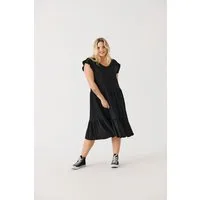ONLY CARMAKOMA Jerseykleid CARMAY LIFE CAP SL FRILL DRESS JRS NOOS Sommerkleid