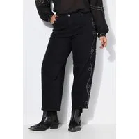 Studio Untold Regular-fit-Jeans Barreljeans Ballon Legs Ziernieten-Muster