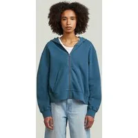 G-STAR Longpullover Washed Hoodie Zip Relaxed Sweatshirt