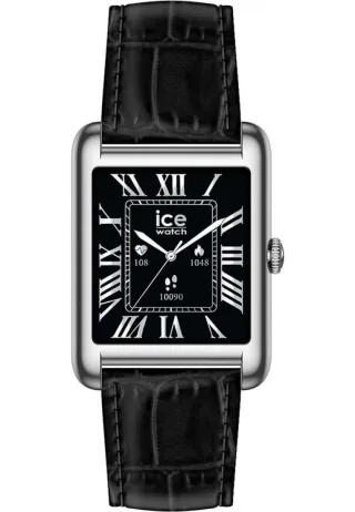 Ice Watch Ice Smart Tk 2.0 - Silver - Black Croco Schwarz Unisex Armbanduhr 025380 -