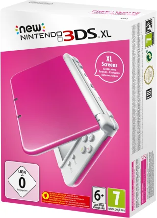 New Nintendo 3DS XL pink/white