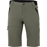 Bergson Outdoorhose ARRESÖ COMFORT Bermuda Herren Wandershorts, leicht, strapazierfähig, Normalgrößen, grau/grün