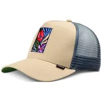 Djinns Trucker Cap Djinns HFT Trucker Cap M-Flowers (Button-Strap, Druckknopf)