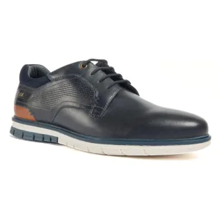 Pod Merlin Leder Herren Schnürschuhe in Marineblau