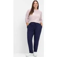Sieh an! Jerseyhose Hose komfortabel mit Rundum-Dehnbund und Bindeband