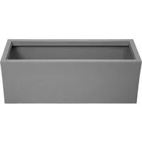 ONDIS24 Blumenkasten Vulkan 57L Gestein/Basalt Optik mit Wasserspeicher Pflanzenkasten, 79.5 x 29.5 x 29.5 (H) cm